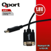 QPORT 1.8M DISPLAY TO VGA ÇEVİRİCİ KABLO (Q-DPV)