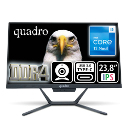 Quadro Stark 23.8&Quot; Ips I5-12450H 16Gb 512Ssd Type C-Usb Fdos 