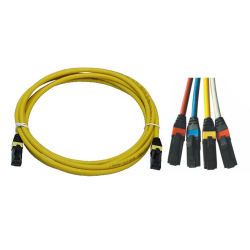 Erat S/Ftp Cat6A  1M 4X2X24# Ls0H Patch Cord Sarı