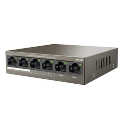 Tenda Tef1106P-4-63W 4Fe Poe Port (63W), 2Fe Uplink Desktop Switch