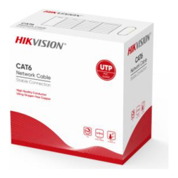 Hikvision 1Ln6Uzc0  U/Utp 305 Metre Pvc 24 Awg %100 Bakir Gri Renk Cat6 Kablo 