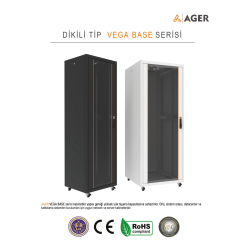 Ager Vega Base 32U W=800Mm D=1000Mm 19&#039;&#039;  Dikili Tip Kabinet 