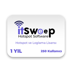 Itsweep Hs1-250 Hotspot Ve Loglama Lisansı - 1 Yıl (250 Kullanıcı)