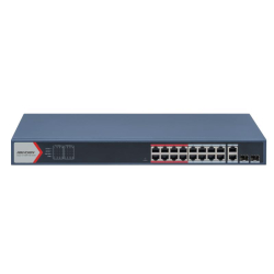 Hikvision Ds-3E1318P-Ei(B) 16Fe Poe Port (230W) 2*Combo Poe Switch